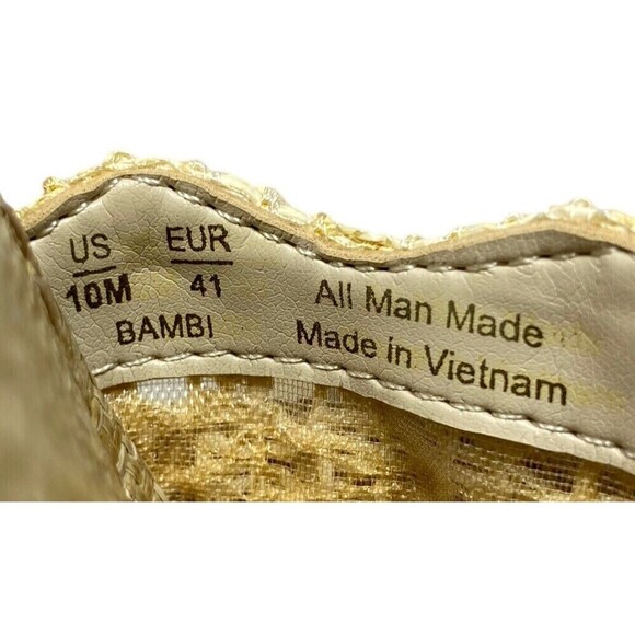 Sam Edelman Flip Flops Women's Size 10 Medium Grass Woven Bambi Natural Rafflia - Picture 12 of 12